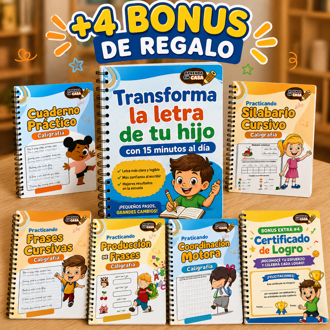 Transforma la letra de tu hijo con 15 minutos al día + 4 Bonus exclusivos gratis